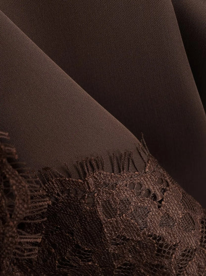 Sexy lace-textured satin tops