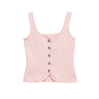 chaleco pequeño top con tirantes
