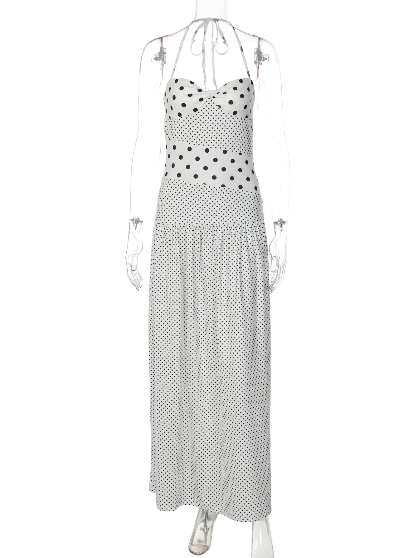 Vestido dulzura elegante lunares