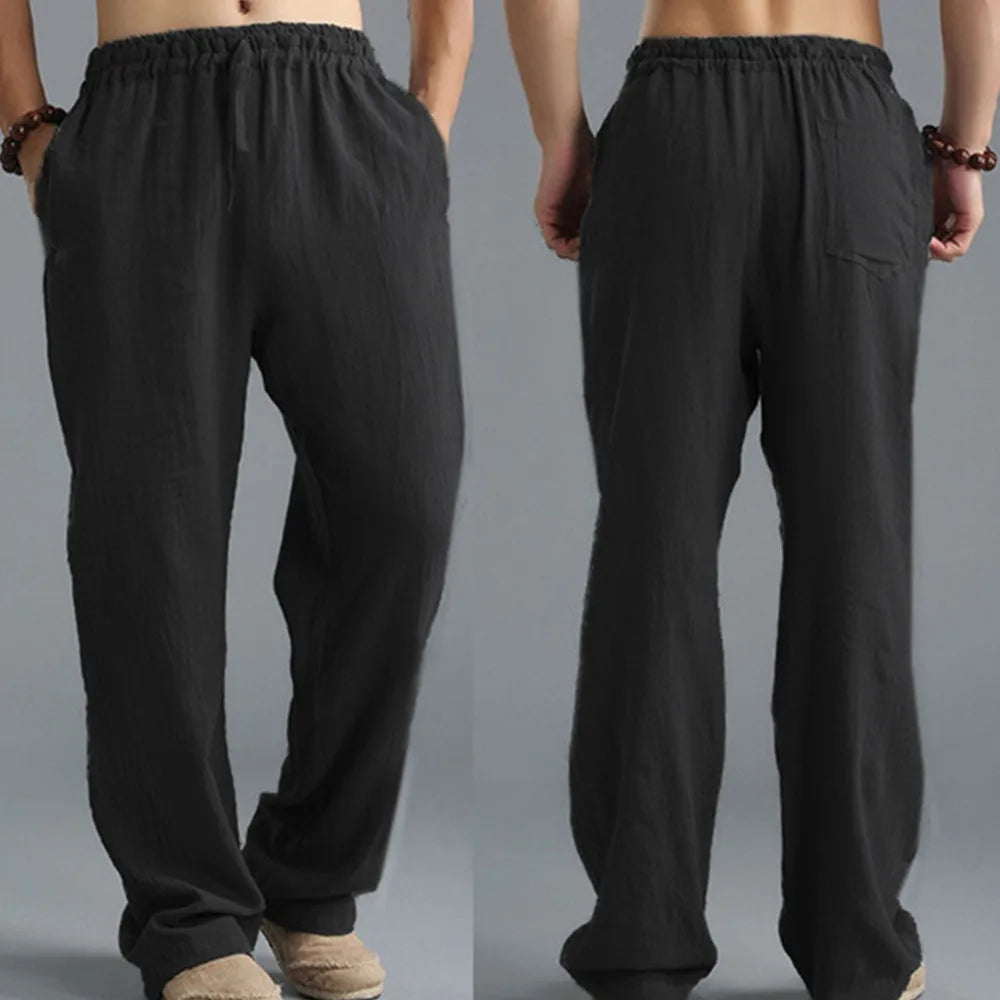 Pants casual Cotton and linen