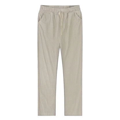 Linen and cotton trousers