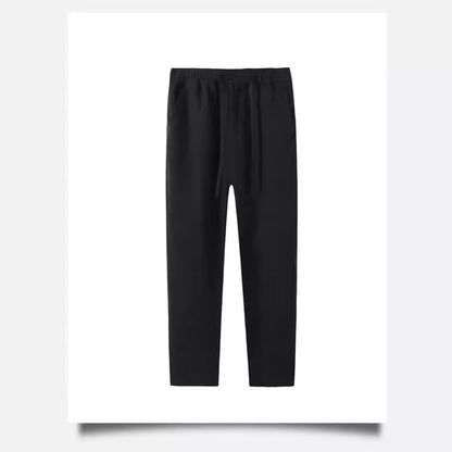 Ankle-length casual linen pants