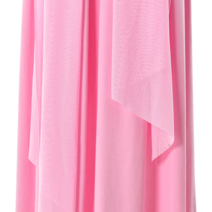 vestido largo sin mangas con cuello en U