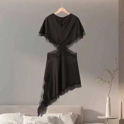 Sexy lace patchwork dress