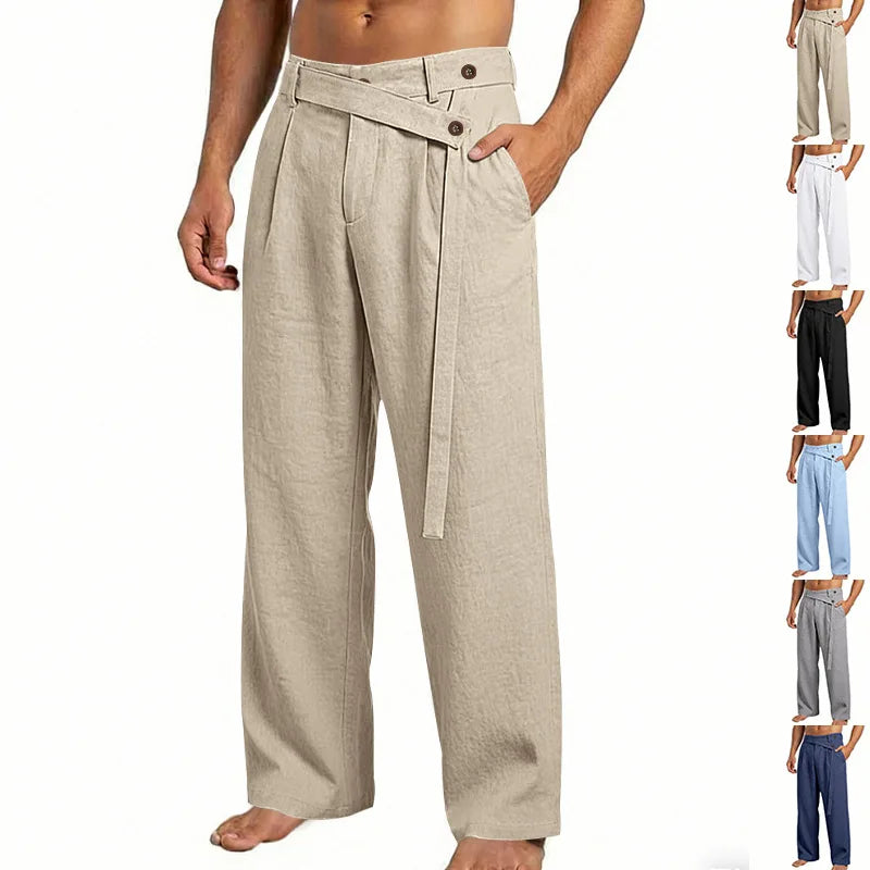 Linen Trousers, Naples Italian Style
