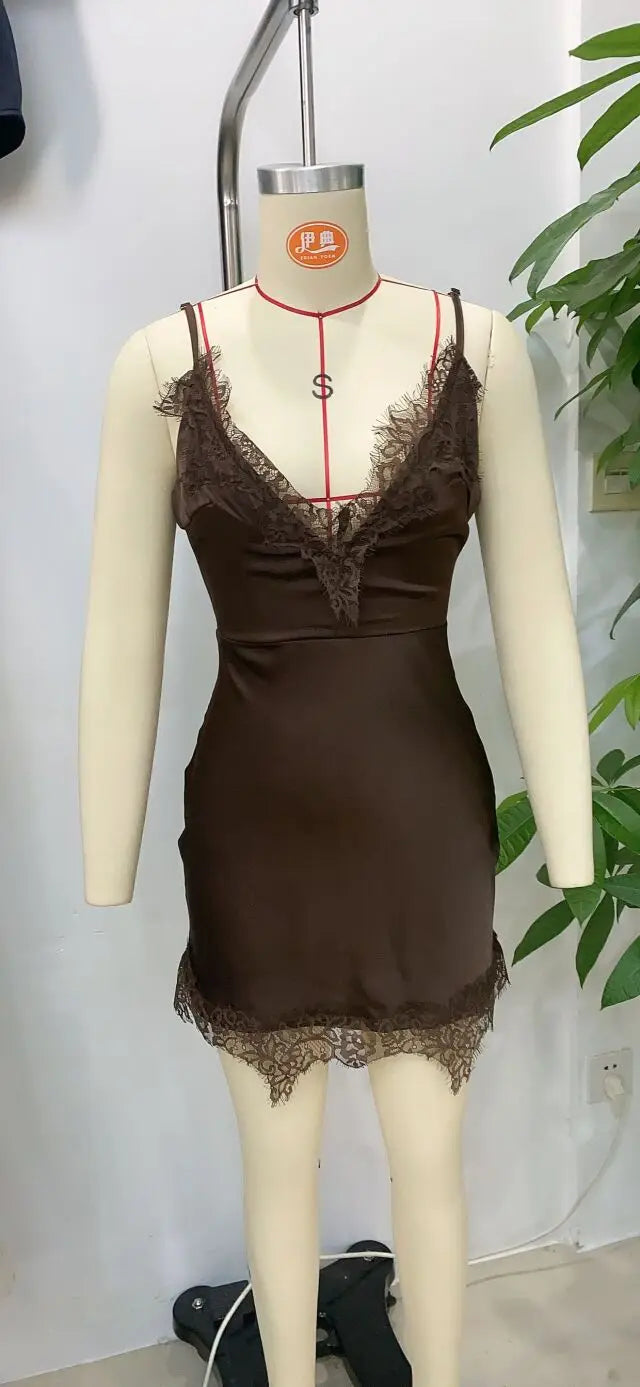 Stylish and sexy fashionable slip dress