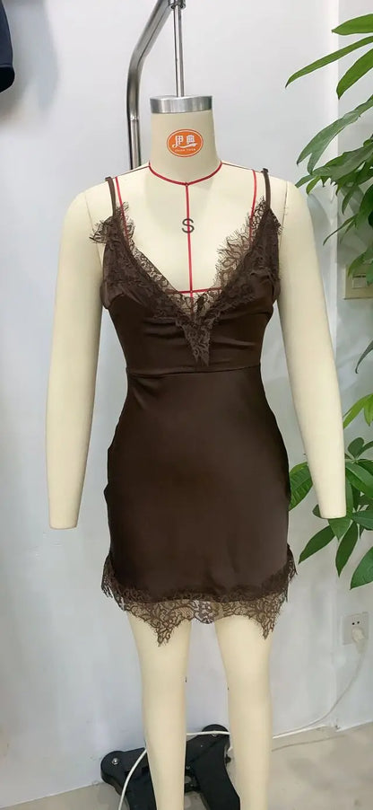 Stylish and sexy fashionable slip dress