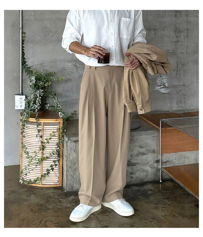 Pantalones Holgados de Corte Recto