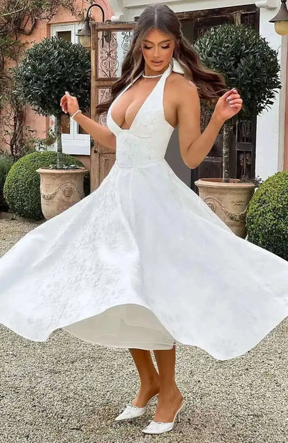 Vestido reina escotado