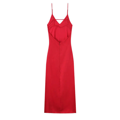 Elegant sexy satin dress