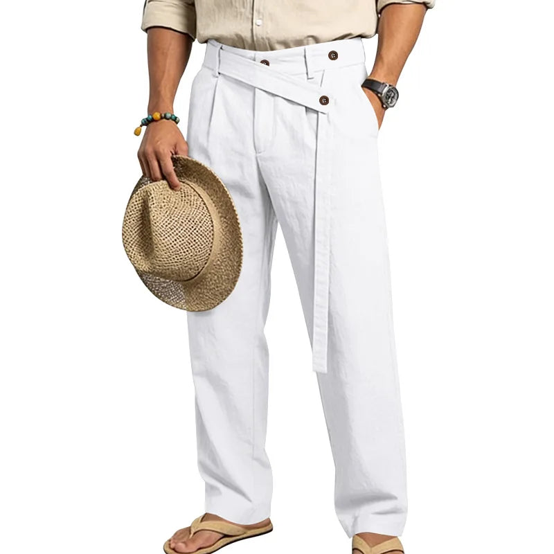 Linen Trousers, Naples Italian Style