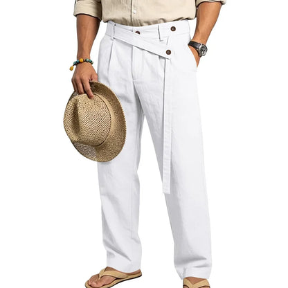 Linen Trousers, Naples Italian Style