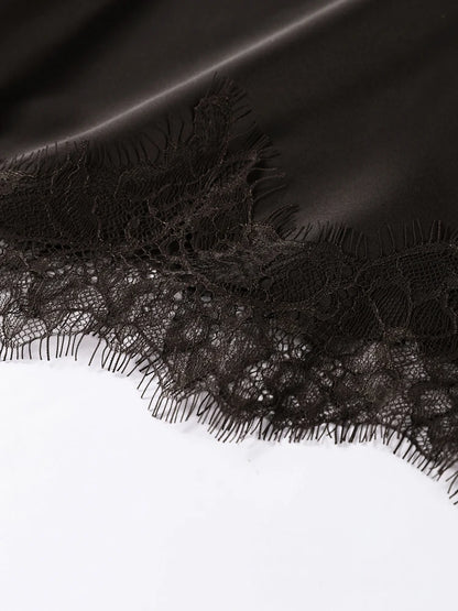 Sexy lace patchwork dress