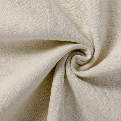 Solid color linen and cotton trousers