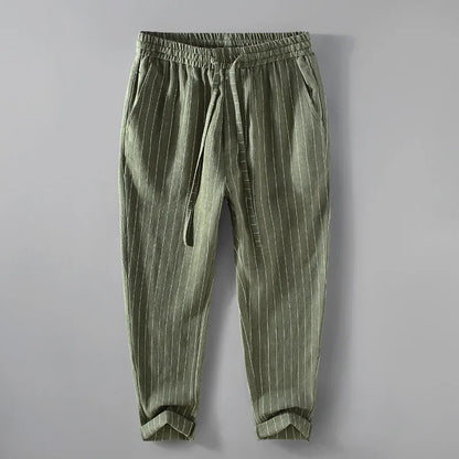 Breathable Linen and Cotton Casual Style Pants