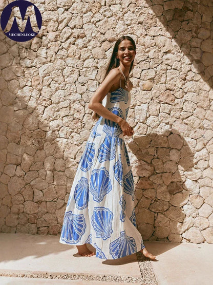 Vestido largo elegante verano