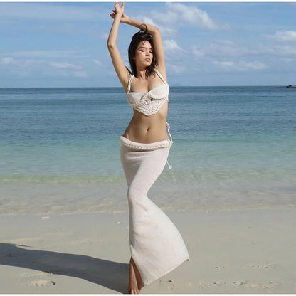 Informal two-piece knit set
