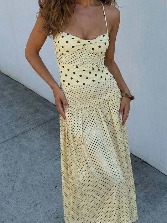 Vestido dulzura elegante lunares
