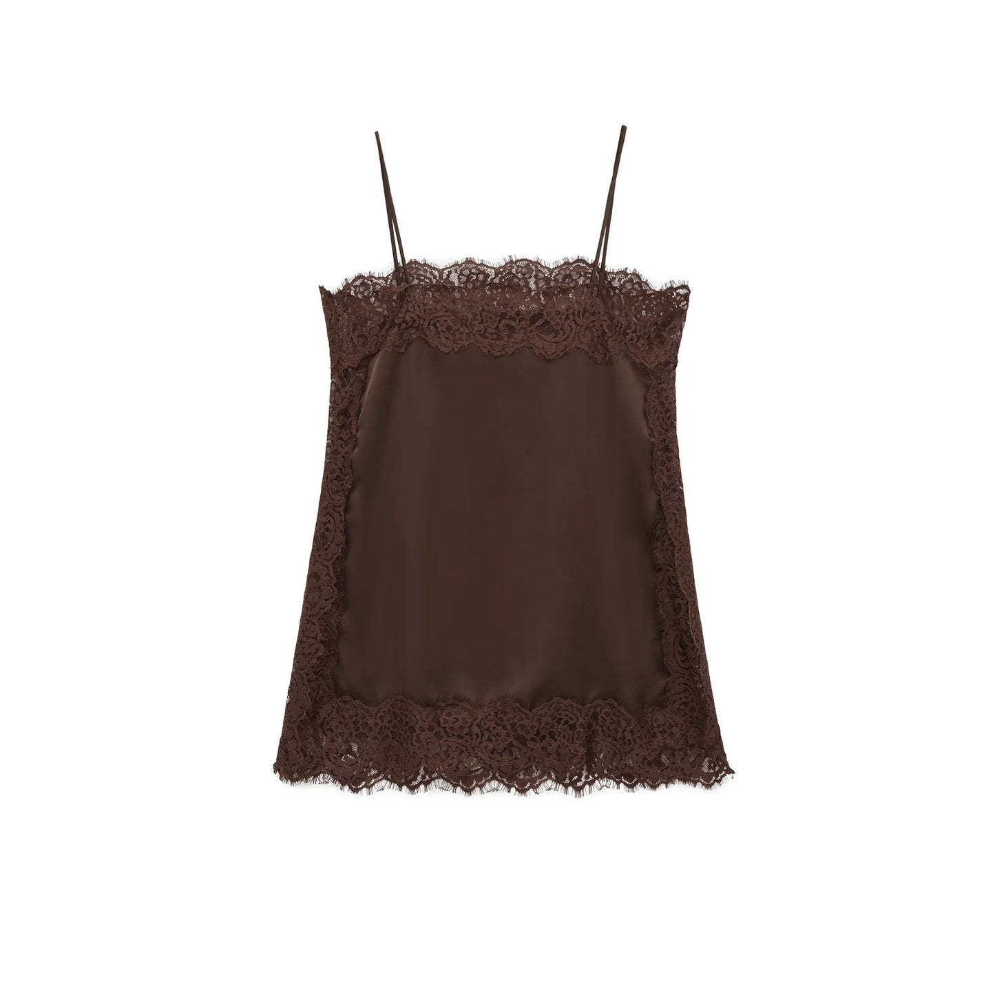 Tops de encaje ajustados a la moda