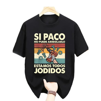 Men's casual printed T-shirt, made of 100% cotton