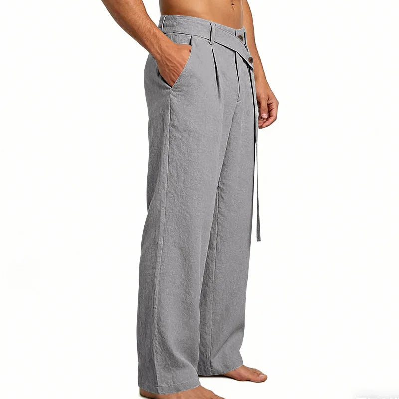 Linen Trousers, Naples Italian Style