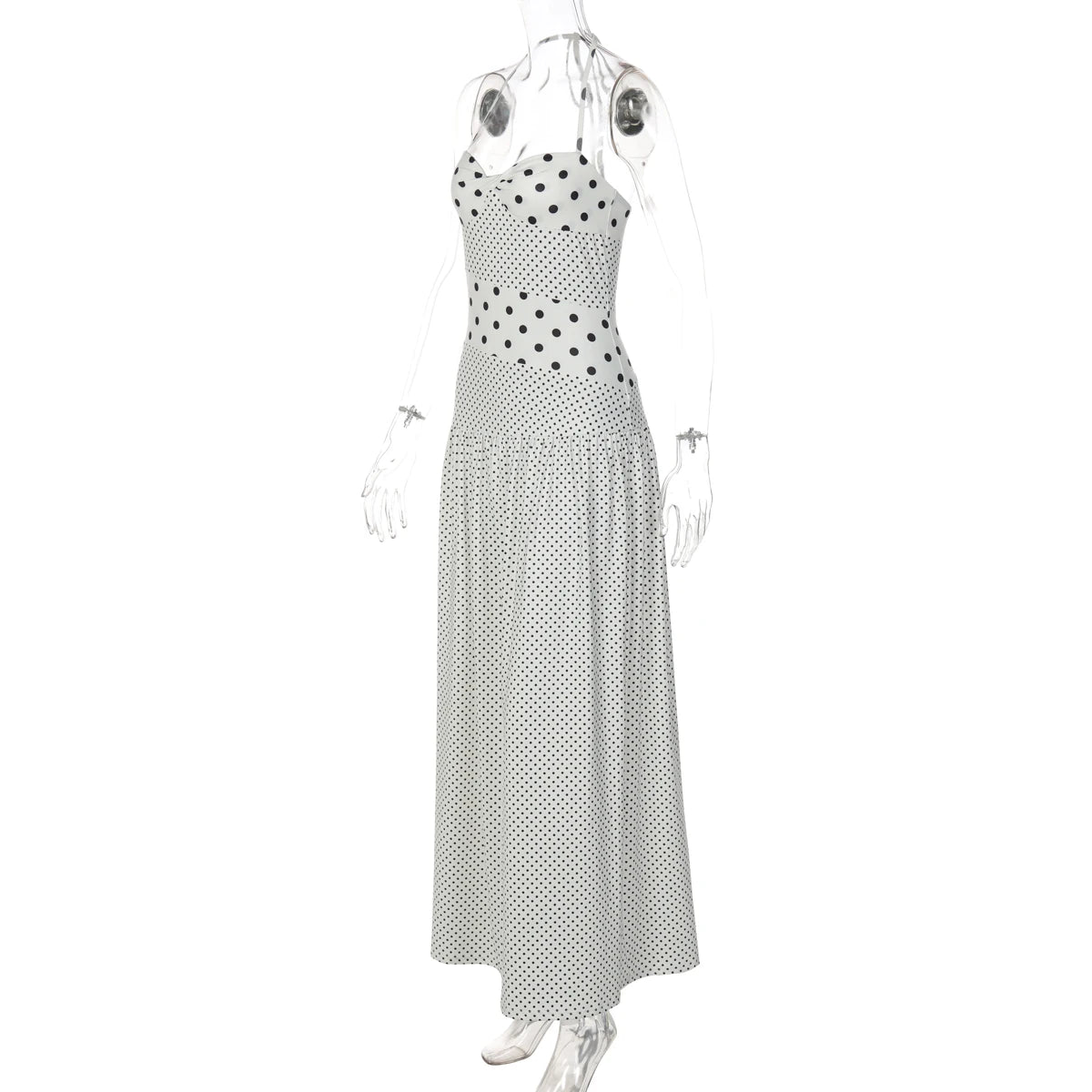 Vestido dulzura elegante lunares