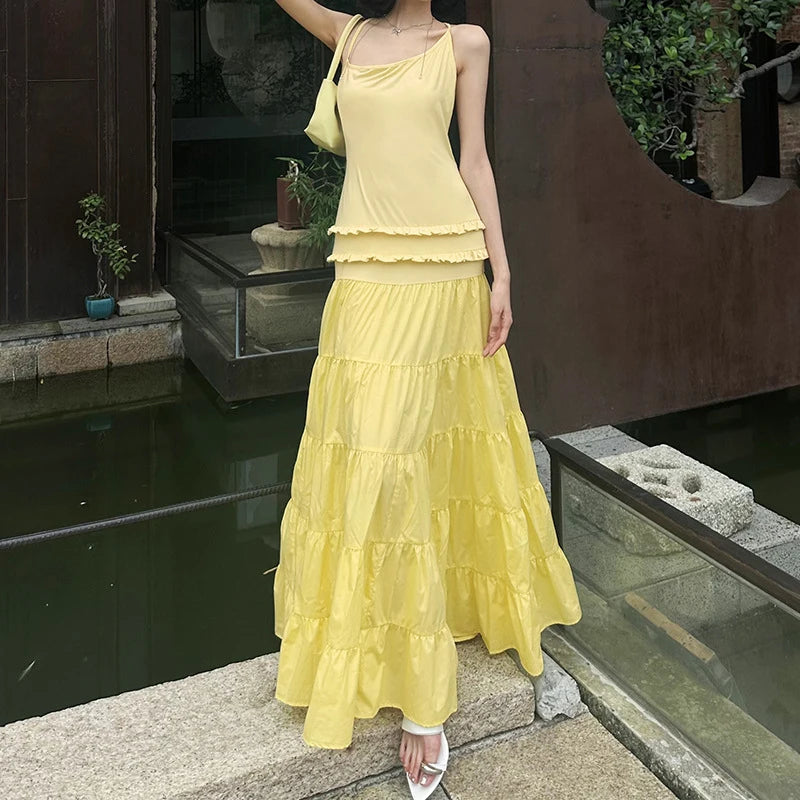 Sexy Sleeveless Spaghetti Strap Backless Evening Dress