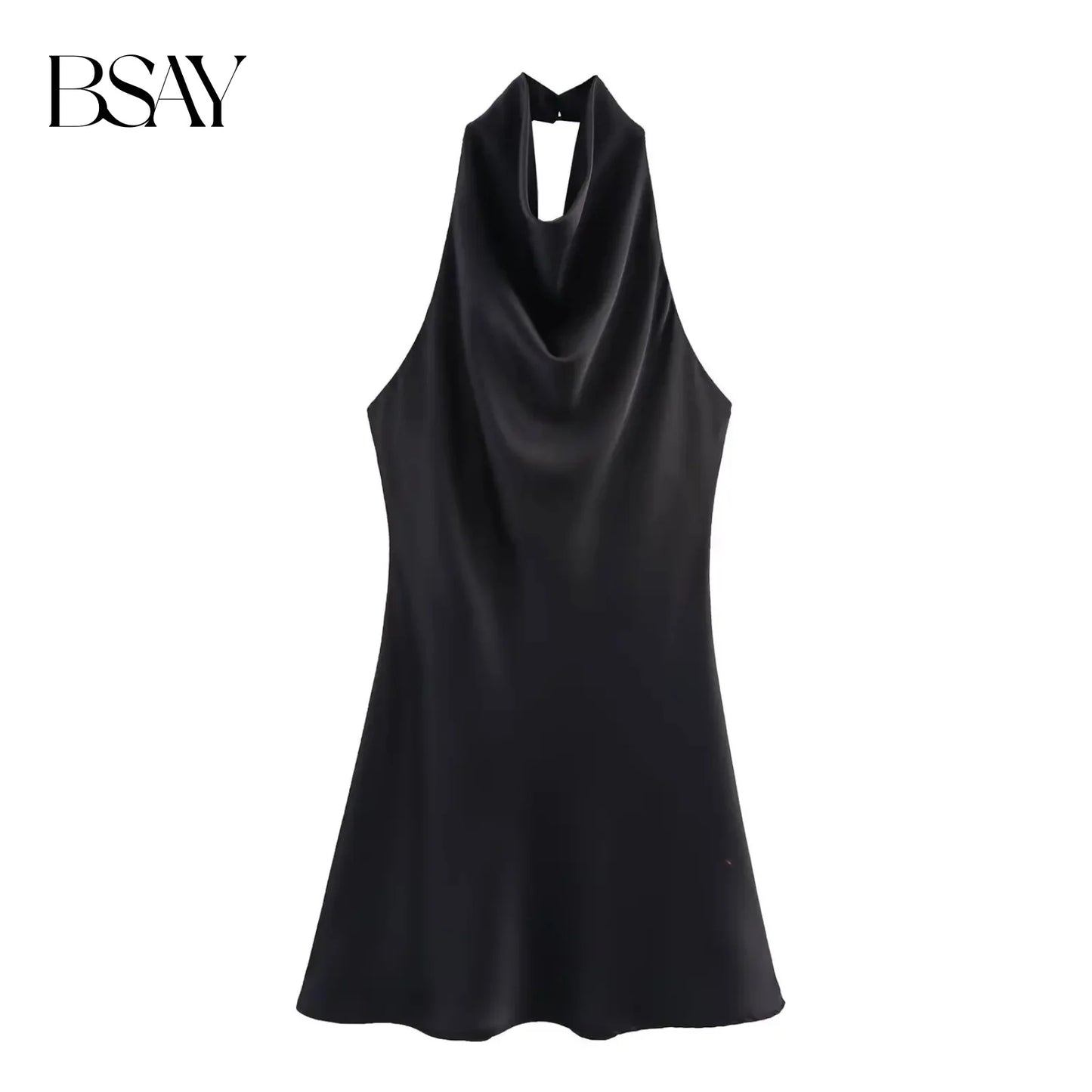 satin textured dress