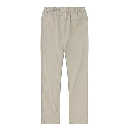 Linen and cotton trousers