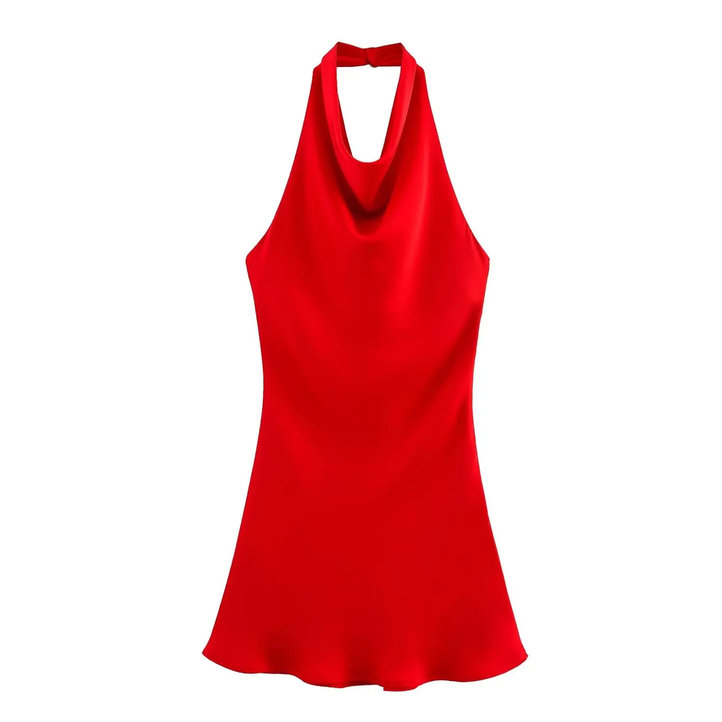satin textured dress