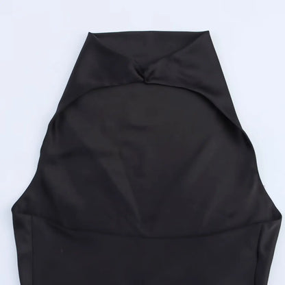 satin textured dress
