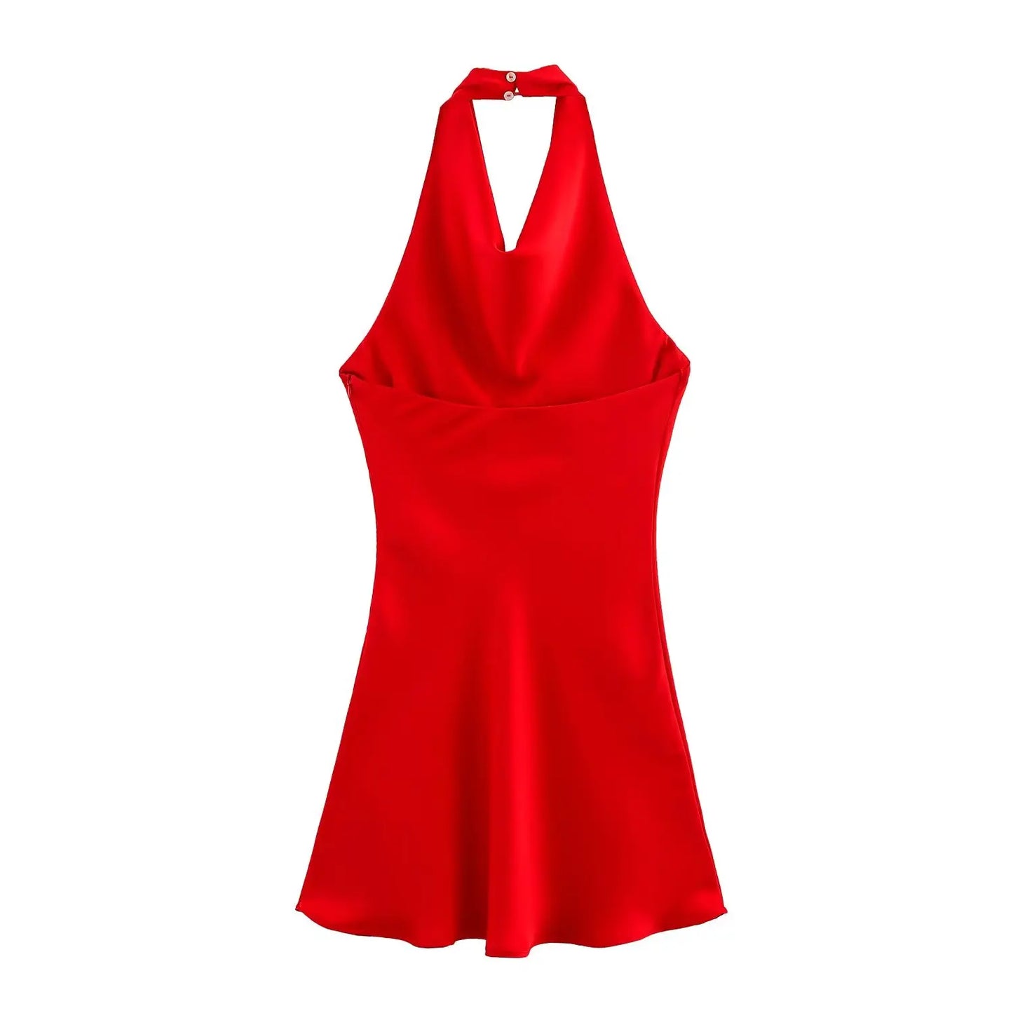 satin textured dress